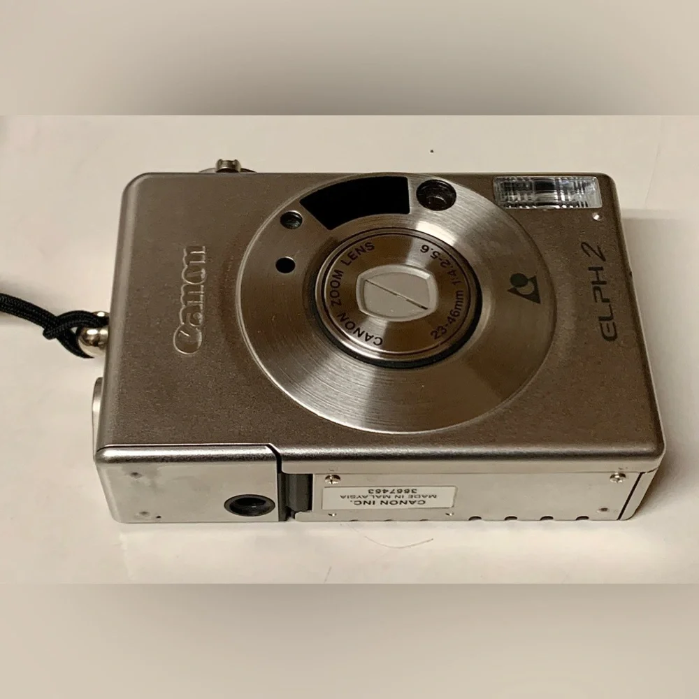 1999 Vintage Canon ELPH 2 APS Film Point and Shoot Camera
